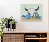 Bison with Morning Glory