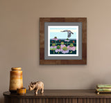 Kestrel in Flight : Reproduction : 16 x 16