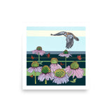 Kestrel in Flight : Reproduction : 16 x 16