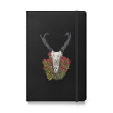 "Pronghorn Antelope with Paintbrush Flowers" Hardcover bound notebook